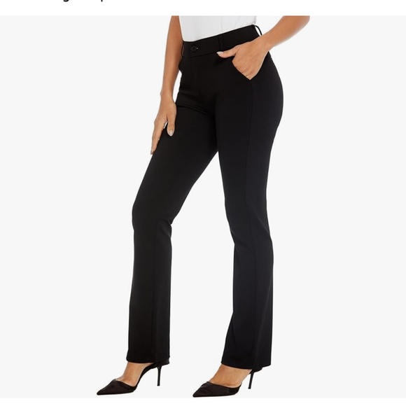 4 - Black Dress Pants Boot/Straight Leg - Picture 1 of 5